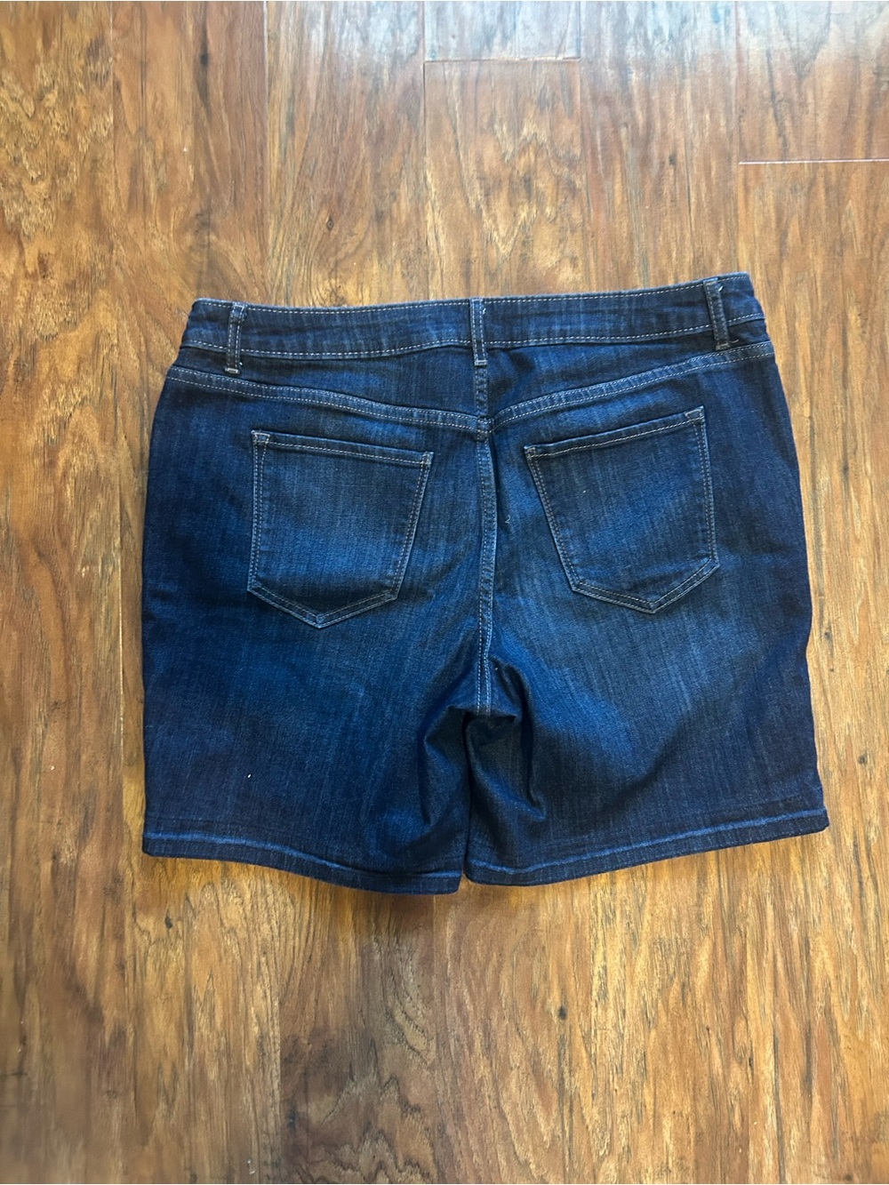 Dark Washed Denim Shorts With Pockets Jean Summer Coast Casual Resort Cruise - Picture 10 of 10